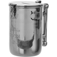 Boîte de bienfaisance de conteneur de don islamique de conception unique Boîte d'économie en acier inoxydable de haute qualité par Royal Home C0llection Supplies