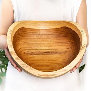 Bol en bois sculpté à la main de haute qualité avec lisse pour servir lors de fêtes et mélanger des aliments au prix le plus bas Par HF RAFTS - Product Image 4