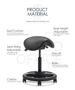 เก้าอี้แบบมีอานปรับได้สำหรับคลินิกทันตกรรมอุปกรณ์ทางการแพทย์ร้านเสริมสวยตามหลักสรีรศาสตร์เก้าอี้มืออาชีพ - Product Image 3