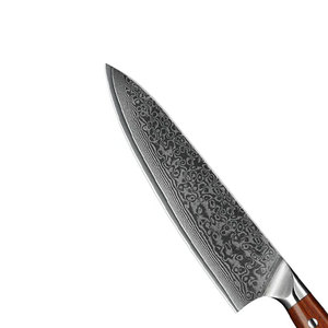 Venta al por mayor personalizado de alta calidad OEM ODM servicio Venta caliente de acero de Damasco Chef cuchillo de cocina Diseño único con precio barato - Product Image 5