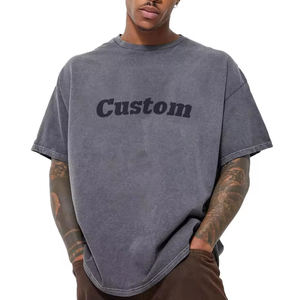 2025 Custom Logo Heavy Weight Box Fit 100% Cotton French Terry Drop Shoulder Made in Pakistan in Sale Price <b>Boxy</b> <b>T</b> <b>Shirt</b> - Product Image 1