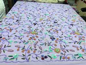 ผ้างาน3D ทำมือขายดีที่สุดสำหรับงานแต่งงานโอกาสพิเศษนำเข้าปักด้วยลูกปัดสำหรับชุดราตรี - Product Image 2