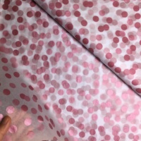 Papier de soie personnalisé avec estampage à chaud or rose métallisé pour emballage, papier de soie à motif marbré