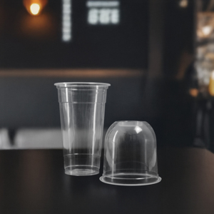 Couvercles de gobelets en plastique PP transparents jetables de l'usine du Viet Nam Capacité de 95mm 16oz/24oz Boissons chaudes/froides à paroi unique et café glacé - Product Image 1
