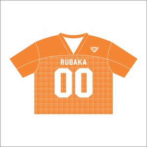 Camiseta de fútbol americano retro personalizada, malla de poliéster transpirable, ropa de calle de gran tamaño, camiseta de fútbol recortada de talla grande - Product Image 3