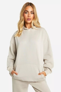 ชุดวอร์ม2ชิ้นสำหรับผู้หญิง100% เสื้อสวมหัวมีฮู้ดแบบสวมหัวโอเวอร์ไซส์ออกแบบได้ตามต้องการผ้าฝ้ายออร์แกนิกระบายอากาศ - Product Image 4