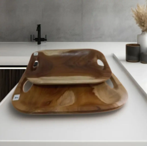 Plateau de racine d'artisanat en bois d'origine de l'Indonésie meilleur produit de qualité meilleure exportation de qualité - Product Image 4