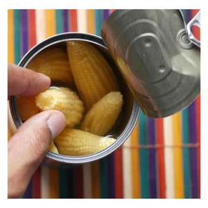 Couleur de bébé entier en conserve pratique, maïs de bébé entier en conserve prêt à l'emploi pour des recettes rapides et savoureuses - Product Image 6