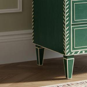 Commode de rangement en incrustation d'os vert et blanc de qualité supérieure, élégante, fabriquée à la main, meubles pour l'intérieur de la maison au prix direct d'usine - Product Image 3