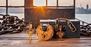 High Quality Safety Brass Keyed <b>Padlock</b> Brass <b>Padlock</b> - Lock with Keys - Working Functional - Brass Made Lion <b>Padlock</b> Golden - Product Image 6