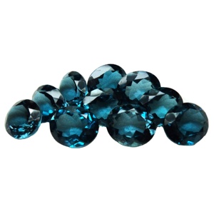 Piedra preciosa auténtica suelta de Topacio azul natural para la fabricación de joyas, piedra de corte facetado, forma ovalada, piedra preciosa para hacer joyas OEM - Product Image 2