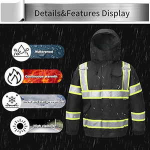 Chaquetas de Seguridad de Alta Visibilidad de Manga Larga para Hombre, Diseño Personalizado, Nuevo Modelo, Cómodas, Precio de Fábrica, Cargadas por Dress Sports - Product Image 4