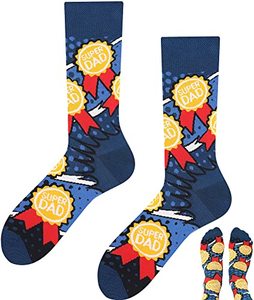 Calcetines de Vestir de Algodón con Diseño de Dibujos Animados de Animales Lindos, Suaves, Ligeros, Transpirables y Absorbentes del Sudor para Hombre, Otoño - Product Image 1
