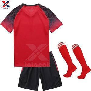 Calidad de exportación Estilo Ropa de equipo de fútbol Uniformes oficiales del equipo Impresión de logotipo personalizado Precio al por mayor directo de fábrica 100% Poliéster - Product Image 6