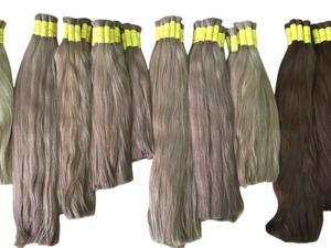 Proveedor vietnamita de cabello, venta al por mayor, Color ceniza, extensiones de cabello virgen a granel, peluca suelta, ondulada Natural, sin enredos, sin caída - Product Image 5