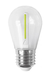 Lampada LED a filamento dritto speciale per ghirlanda in gomma E27 verde (F-Bright 2601497-V) - Product Image 1