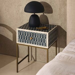 Incrustation d'os utilisant des meubles Design moderne Armoire à incrustation d'os véritable avec 7 tiroirs pour armoire à incrustation d'os de salon par gm impex - Product Image 6