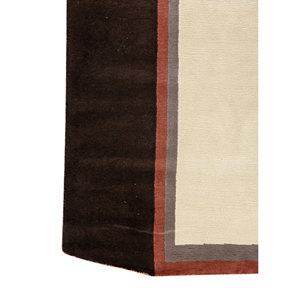 Alfombra de Lana Aiwl-3065 con Patrón Geométrico Clásico, Grande, 9x12, Anudada a Mano, Roja y Naranja, para el Hogar, Rectangular, para Pasillo - Product Image 4