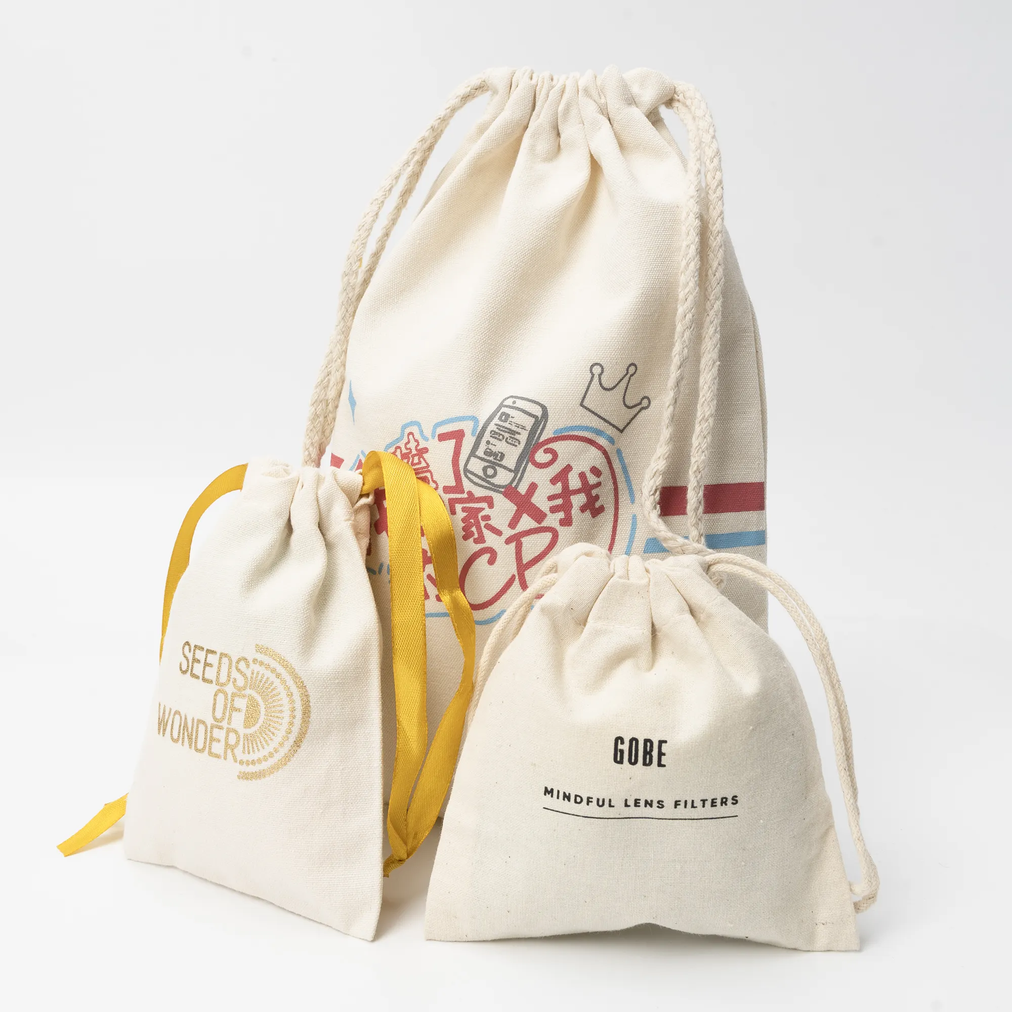 Sacos de poeira estampados com logotipo personalizado, novo estilo, sacos de roupas, empacotamento, bolsa para poeira, para sapatos, tela de algodão