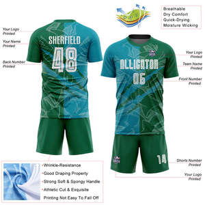 Uniformes de fútbol Premium para clubes y academias hechos con tela que absorbe el sudor, costura reforzada y opción de diseño personalizado al por mayor - Product Image 2