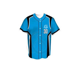 ชุดเบสบอลแบบขายส่งสั่งทำพิเศษ พิมพ์ลายแบบซับลิเมชั่นเต็มตัว ผ้าโพลีเอสเตอร์ 100% ระบายอากาศได้ดี แห้งเร็ว เสื้อเจอร์ซีย์ กางเกงเอวยางยืดครึ่งตัว - Product Image 4