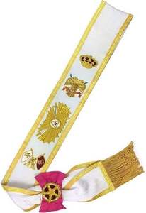 Ordre du 1er degré du moniteur secret Règlement anglais SashMasonic Regalia Sash - Product Image 3