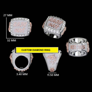 925 argent Design Unique glacé Moissanite rond brillant coupe VVS clarté diamant luxe Original Hip Hop bijoux - Product Image 6