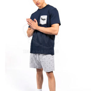Ensemble de vêtements de sport OEM pour hommes, t-shirt et short, matériau évacuant l'humidité, ensemble de shorts pour une utilisation active - Product Image 1