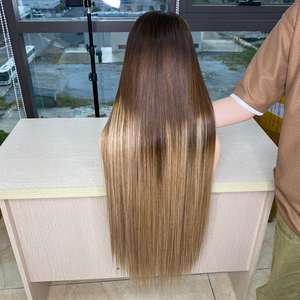 Perruque de cheveux humains vietnamiens de couleur ombrée 100% vierge et Remy Bone Straight 10 - 40 pouces pour femmes noires - Product Image 2