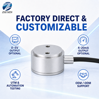 Capteur de force miniature IP66 10N-100N pour tension et compression, type pancake, pour essais universels et insertion de connecteurs