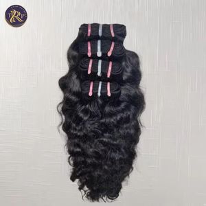 Extensiones de cabello humano indio Remy virgen Cabello de Templo Negro natural rizado ondulado de 20 pulgadas de alta calidad y perfecto - Product Image 2