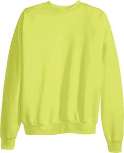 Sweat-shirt à col rond au design minimaliste, noir, unisexe, en coton, pull-over, vêtements de rue vierges pour la vente en gros - Product Image 2