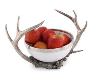 Bol en métal design unique en bois de cerf décor de table de mariage fruits dessert fruits secs bols de service maison cuisine table à manger - Product Image 5