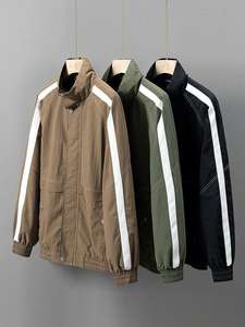 2025 veste universitaire légère de Style coréen pour hommes broderie personnalisée Logo Style de rue grande taille saison d'hiver fournisseur indien - Product Image 4