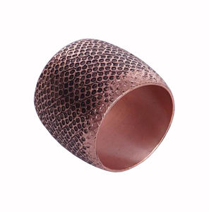 Porte-rond de serviette en métal fait main design moderne décoration de table de fête de mariage avec fonctionnalité de stock - Product Image 6