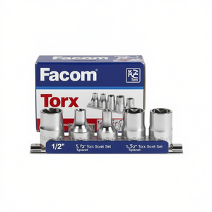 Jeu de douilles Torx Facom 1/2'' avec support métallique, collection de 5 pièces - Product Image 3
