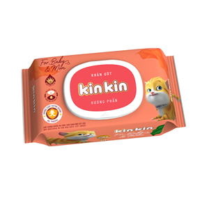 Kinkin 100% Lingettes de nettoyage naturelles non tissées pour bébé, ensemble de 80 pièces en gros - Product Image 3