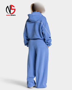 High Quality Customizable 2-Piece Women's Set Nurak Pullover Hoodie Sweatpants Printed Knitted Fabric Casual <b>tracksuits</b> In 2026 - Product Image 2