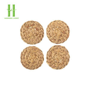 Posavasos de alta calidad, jacinto de agua tejido para decoración de mesa de comedor, manteles individuales OEM, posavasos rústicos de Vietnam hechos a mano - Product Image 1