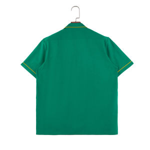 Camiseta de entrenamiento transpirable ajustada con cremallera para hombre, ropa deportiva de manga corta para gimnasio, ropa de entrenamiento de moda deportiva informal de verano - Product Image 2