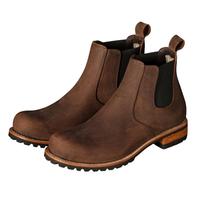 Sepatu bot Chelsea kulit sapi kualitas Premium, kulit asli buatan tangan dengan sol kualitas Premium produk Barat