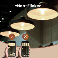 Ampoule LED A15 en gros, 2W, 250LM, CRI90, 120V, verre transparent, lampes à filament LED, E12 E26, utilisation pour la maison, l'hôtel, convient aux luminaires