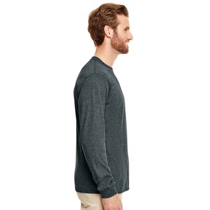 Sweat-shirts à manches longues en tissu épais de couleur bleu marine profond - Product Image 6
