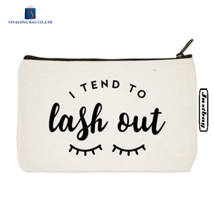 Durable Canvas Zipper Pouch for Cosmetic and Toiletry Use Wholesale - Product Image 5