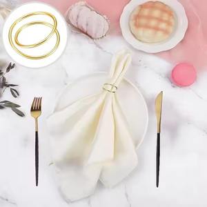 Servilletero dorado clásico, última llegada, Decoración de mesa de boda, servilleteros de tendencia - Product Image 4