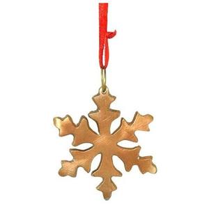 Diseño moderno Hierro Metal Colgante de pared Copo de nieve decorativo Lavado blanco para el hogar y decoración de Navidad Adorno hecho a mano - Product Image 3