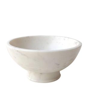 Bol à fruits en pierre naturelle faite à la main en marbre blanc de la plus haute qualité bol de service en pierre naturelle écologique pour mariage stocké - Product Image 5