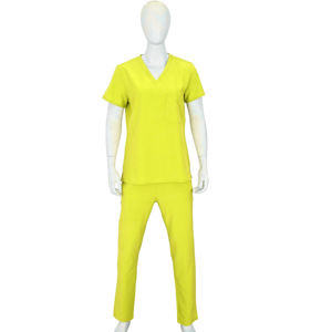 Tenues professionnelles Blaze Fight Wear : Ensembles d'uniformes médicaux unisexes à manches courtes pour infirmières, col montant, en tissu sergé pour équipes médicales - Product Image 3