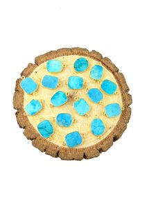 Calcédoine en pierre précieuse galvanisée, connecteur en tranches libres, colliers et bracelets, fabrication de bijoux, pendentif - Product Image 4