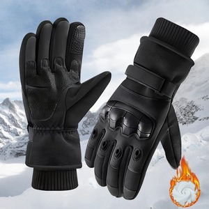 Gants de moto tactiques pour hommes et femmes avec embouts de protection des articulations et fermeture velcro réglable - Product Image 2